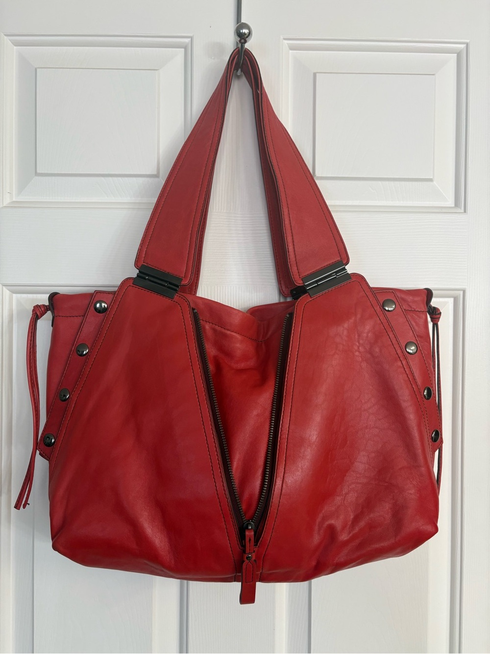 Kooba “Kiera” Red Leather Hobo/Shoulder Bag